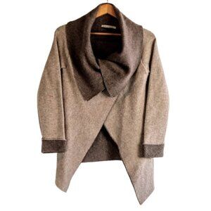 Chiaramente Italian Wool Shawl Neck Sweater